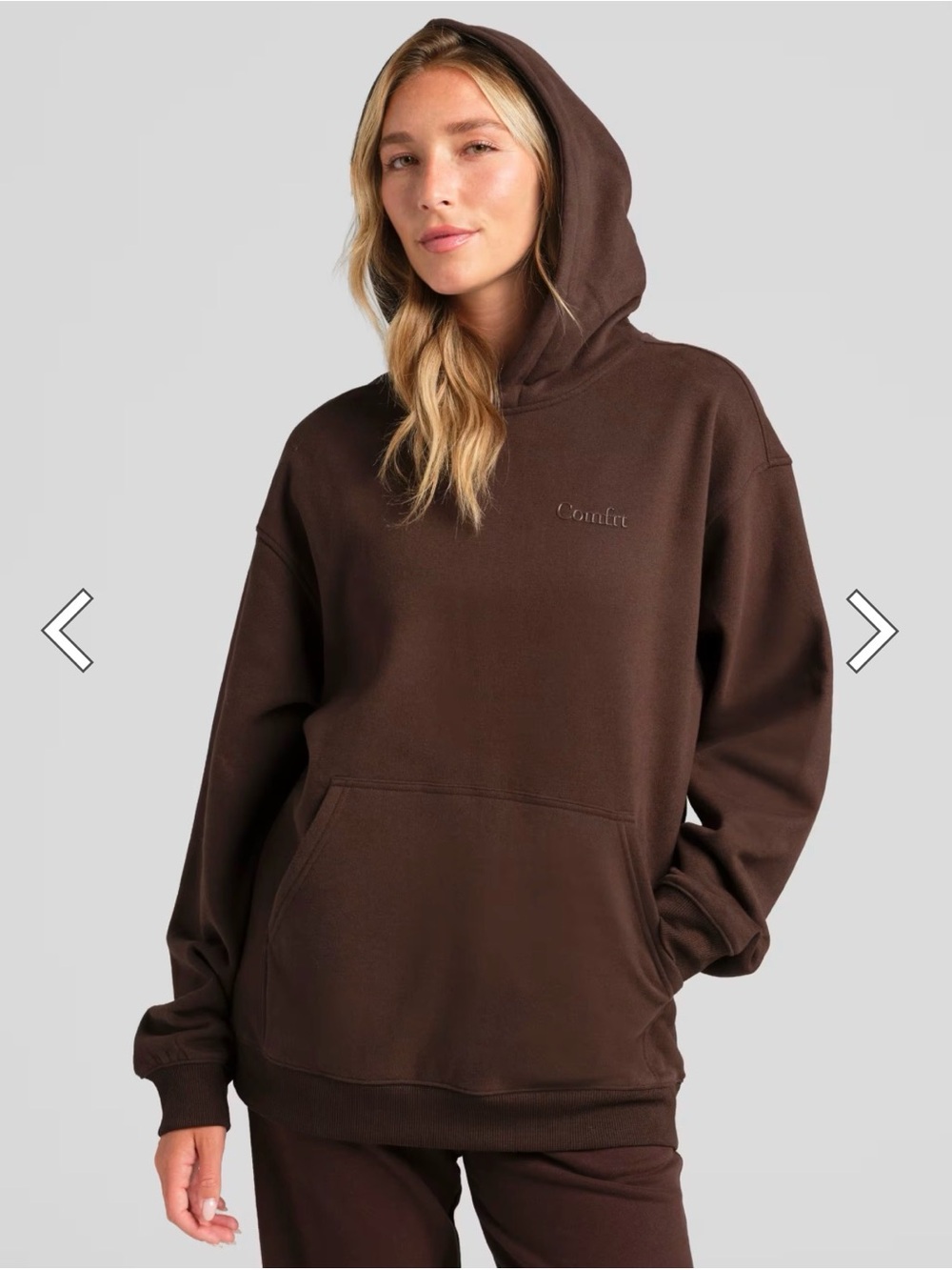 Halo Lightweight Oversized Hoodie in Espresso